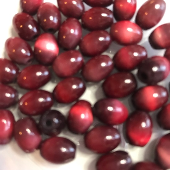 Cats Eye glass beads - Picture 3 of 7